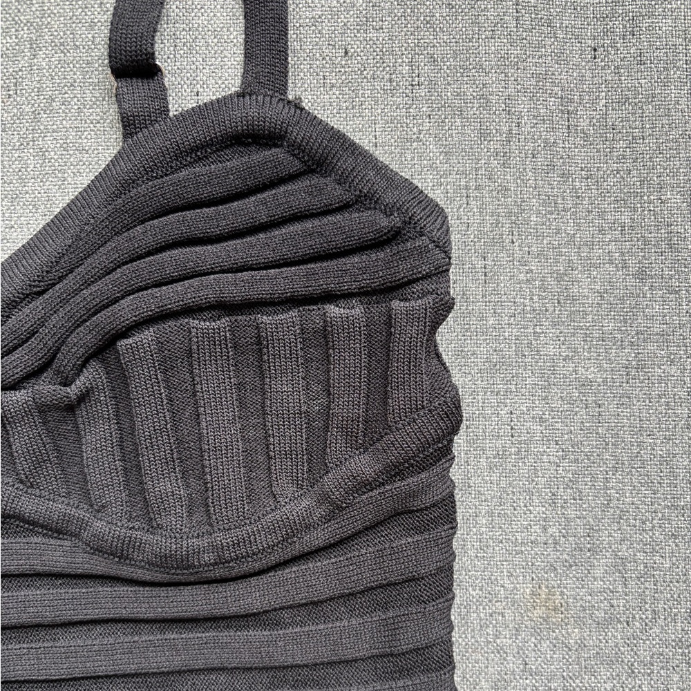 Glassons Black Bandage Crop Top - Picture 4 of 7